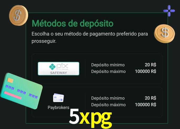 O cassino 5xpg oferece uma grande variedade de métodos de pagamento